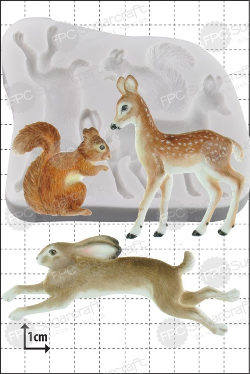 'Woodland Animals' Silicone Mould